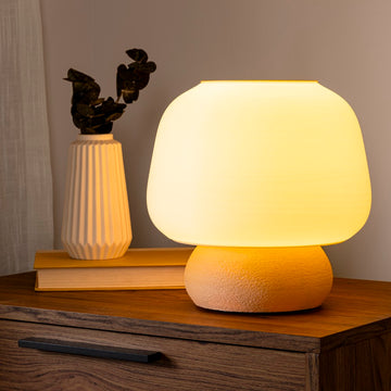 Mushroom Modern Classic Plant-Based PLA 3D Printed Dimmable LED Table Lamp